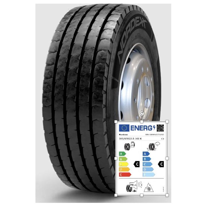 Nordexx Komplettrad 385/65R22.5 160K Multi 15 (CC74B) auf Felge 10/335/281 ET135 MZ Silber gewuchtet