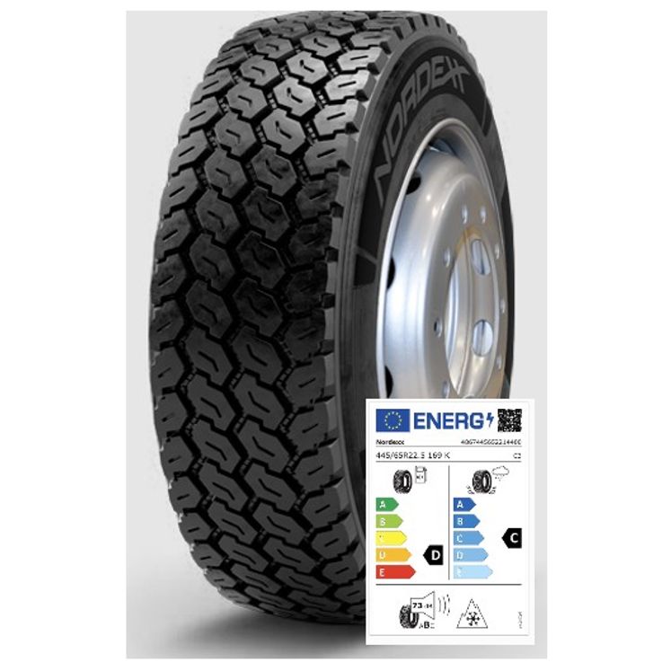 Nordexx Komplettrad 445/65R22.5 169K MultiCon 10 (DC73B) auf Felge 10/335/281 ET0 MZ Silber