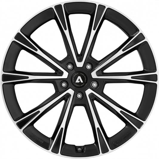 Akoni AK01 black polished Alufelge 8x20 Zoll ET47.5 LK 5x108 ML63.4 – Bild 2
