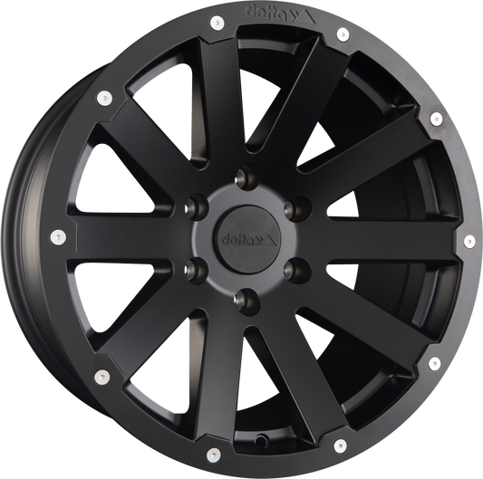 DELTA 4x4 Hanma Schwarz Matt Alufelge 9x18 Zoll ET25 LK 5x120 ML65.1 – Bild 2