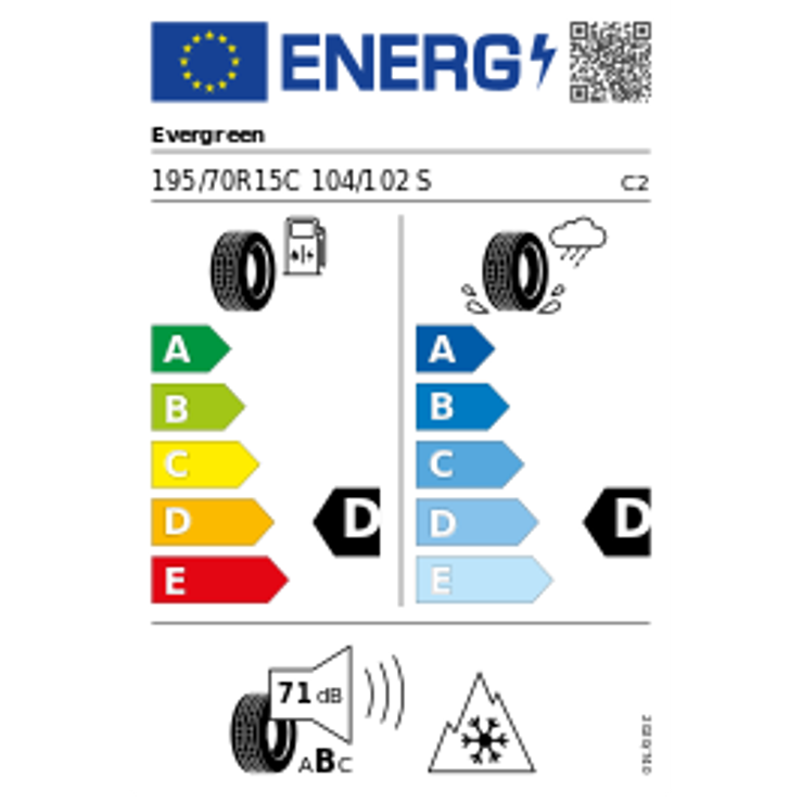 Evergreen EW616 195/70R15C 104S Winter – Bild 2