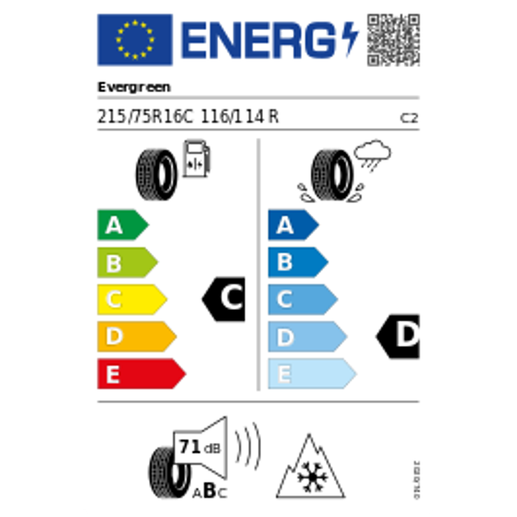 Evergreen EW616 215/75R16C 116R Winter – Bild 2
