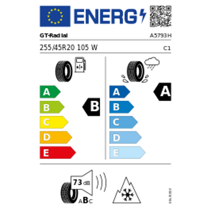 GT-Radial ClimateActive XL 3PMSF 255/45 R20 105W Ganzjahr – Bild 2