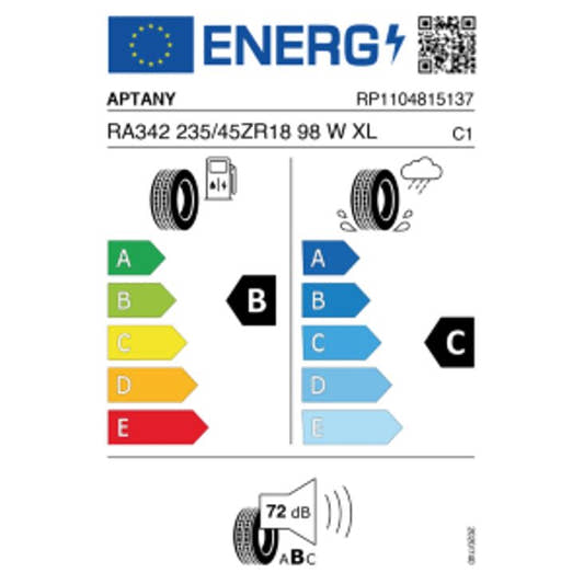 Aptany RA342 235/45 R18 98W Sommer – Bild 2