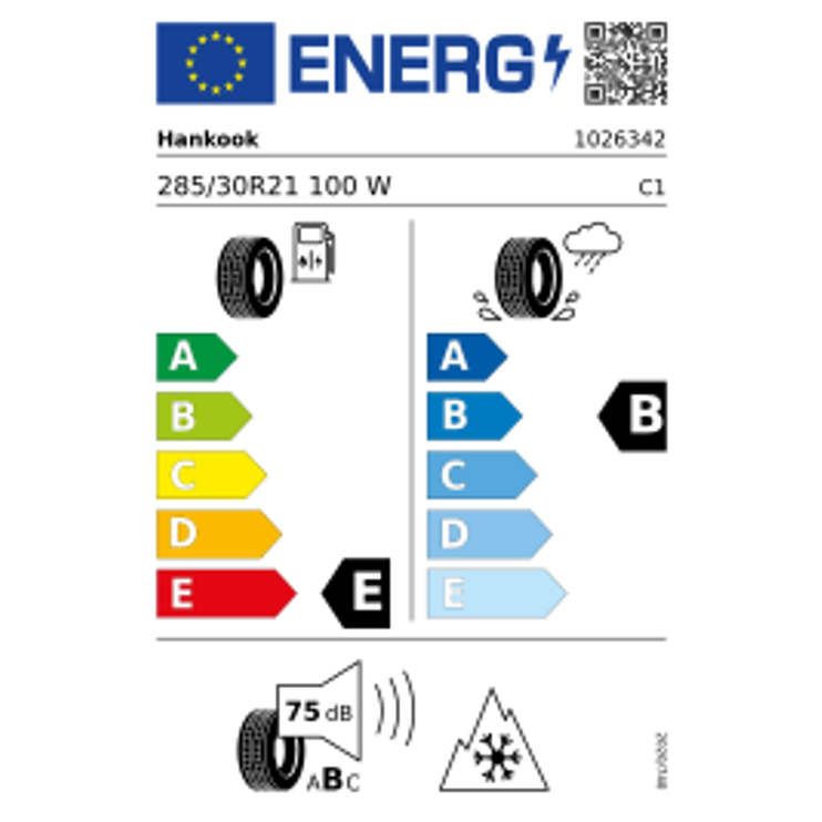 Hankook Winter I*CEPT EVO3 3PMSF XL DOT22 285/30 R21 100W Winter DOT 2022 – Bild 3