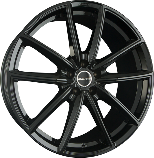 GMP Italia Titan Glossy Black Alufelge 10.5x20 Zoll ET19 LK 5x112 ML66.6 – Bild 2