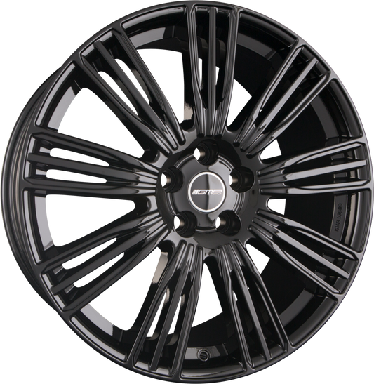 GMP Italia Coventry Glossy Black Alufelge 9.5x22 Zoll ET43 LK 5x120 ML72.6 – Bild 2