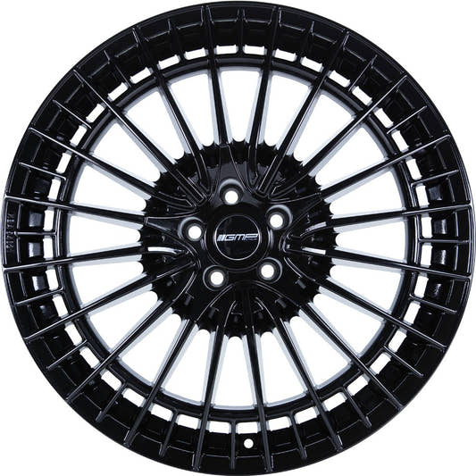 GMP Qstar glossy black Alufelge 8x19 Zoll ET45 LK 5x112 ML66.6 – Bild 2