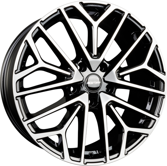 GMP Italia Materia Black Diamond Alufelge 9x22 Zoll ET41 LK 5x130 ML66.6 – Bild 2