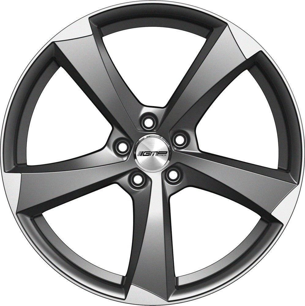 GMP Ican matt anthracite polished Alufelge 7.5x18 Zoll ET35 LK 5x112 ML66.5 – Bild 2