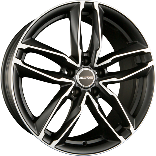 GMP Italia Atom Matt Black Diamond Alufelge 9x20 Zoll ET25 LK 5x112 ML66.6 – Bild 2