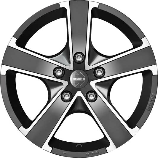 Momo Win Pro EVO glossy anthracite diamond cut Alufelge 6.5x15 Zoll ET40 LK 4x108 ML72.3 – Bild 2