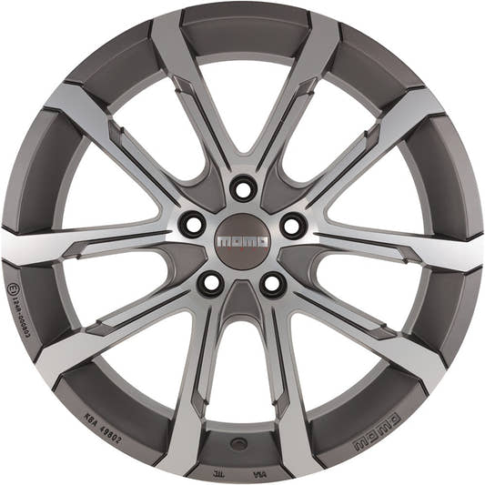 Momo Quantum EVO matt anthracite diamond cut Alufelge 7x17 Zoll ET42 LK 5x114.3 ML72.3 – Bild 2