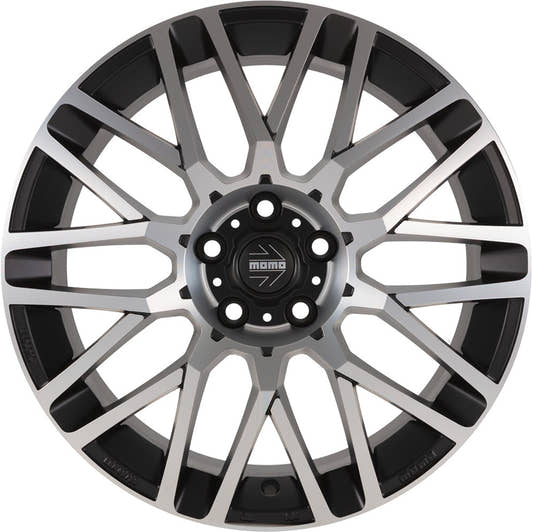 Momo Revenge Evo matt black diamond cut Alufelge 8x18 Zoll ET50 LK 5x112 ML72.3 – Bild 2