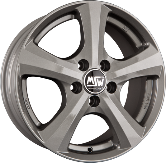 MSW 19 Grey Silver Alufelge 7x16 Zoll ET42 LK 5x112 ML57.1 – Bild 2