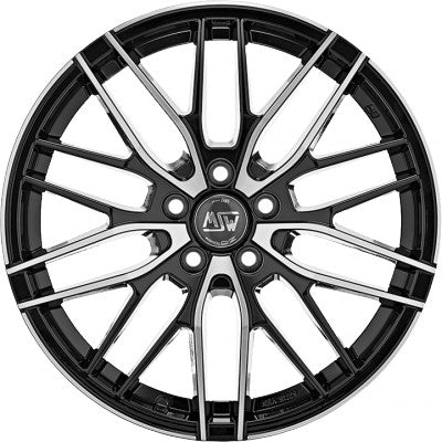 MSW 72 gloss black full polished Alufelge 8x18 Zoll ET40 LK 5x110 ML65.06 – Bild 2
