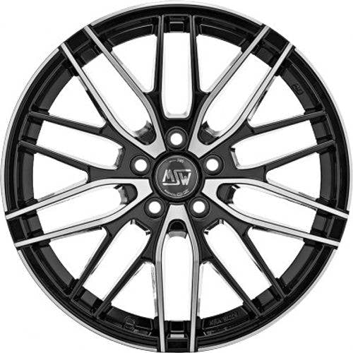 MSW 72 gloss black full polished Alufelge 7x17 Zoll ET45 LK 5x120 ML72.56 – Bild 2