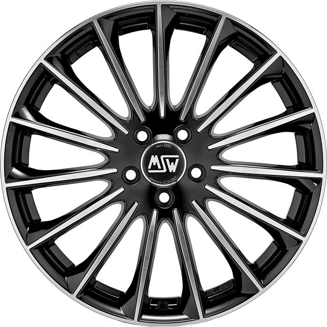 MSW 30 gloss black full polished Alufelge 8.5x20 Zoll ET45 LK 5x112 ML73.1 – Bild 2