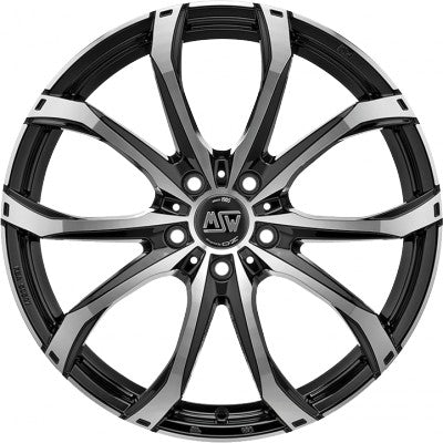 MSW 48 gloss black full polished Alufelge 10x21 Zoll ET38 LK 5x112 ML73.1 – Bild 2