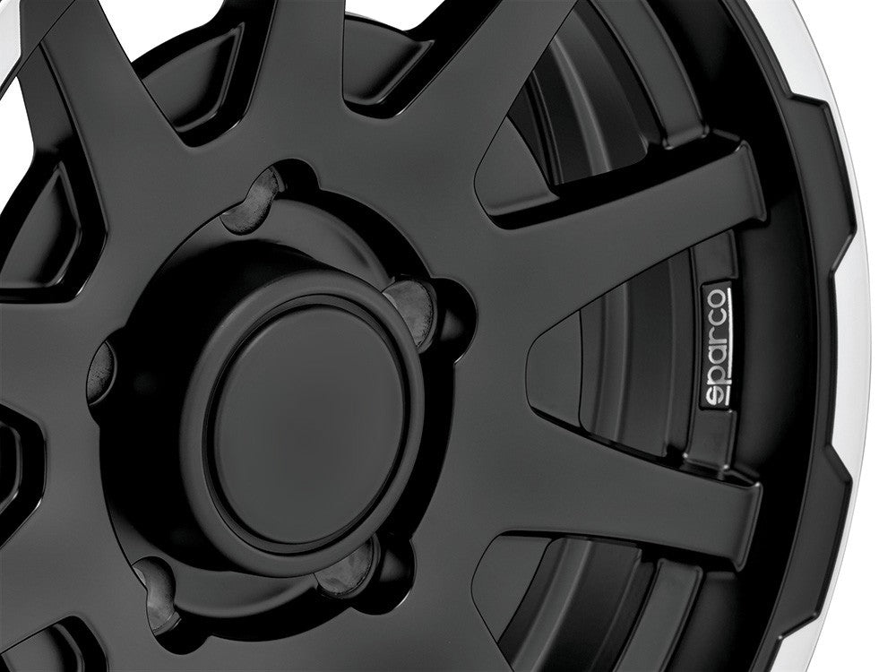 Sparco Dakar matt black lip polished Alufelge 5.5x16 Zoll ET0 LK 5x139.7 ML108.3 – Bild 7