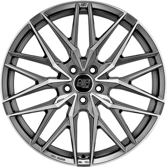MSW 50 gun metal poliert Alufelge 8.5x21 Zoll ET40 LK 5x120 ML64.12 – Bild 2