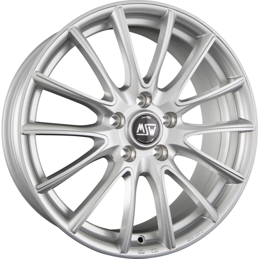 MSW 86 Full Silver Alufelge 6x15 Zoll ET32 LK 4x108 ML65.1 – Bild 2