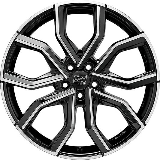 MSW 41 gloss black full polished Alufelge 7.5x19 Zoll ET42 LK 5x112 ML73.1 – Bild 2