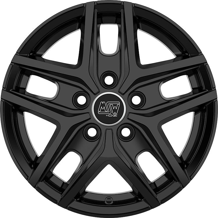MSW 40 Van gloss black Alufelge 6.5x16 Zoll ET50 LK 5x120 ML65.06 – Bild 2
