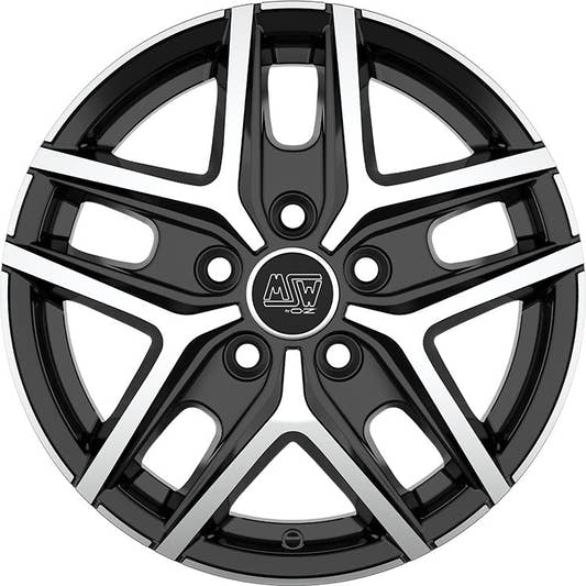 MSW 40 Van gloss black full polished Alufelge 6.5x16 Zoll ET55 LK 5x160 ML65.1 – Bild 2