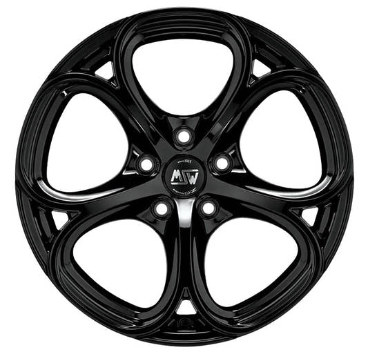 MSW 82 gloss black Alufelge 8x18 Zoll ET30 LK 5x110 ML65.06 – Bild 2