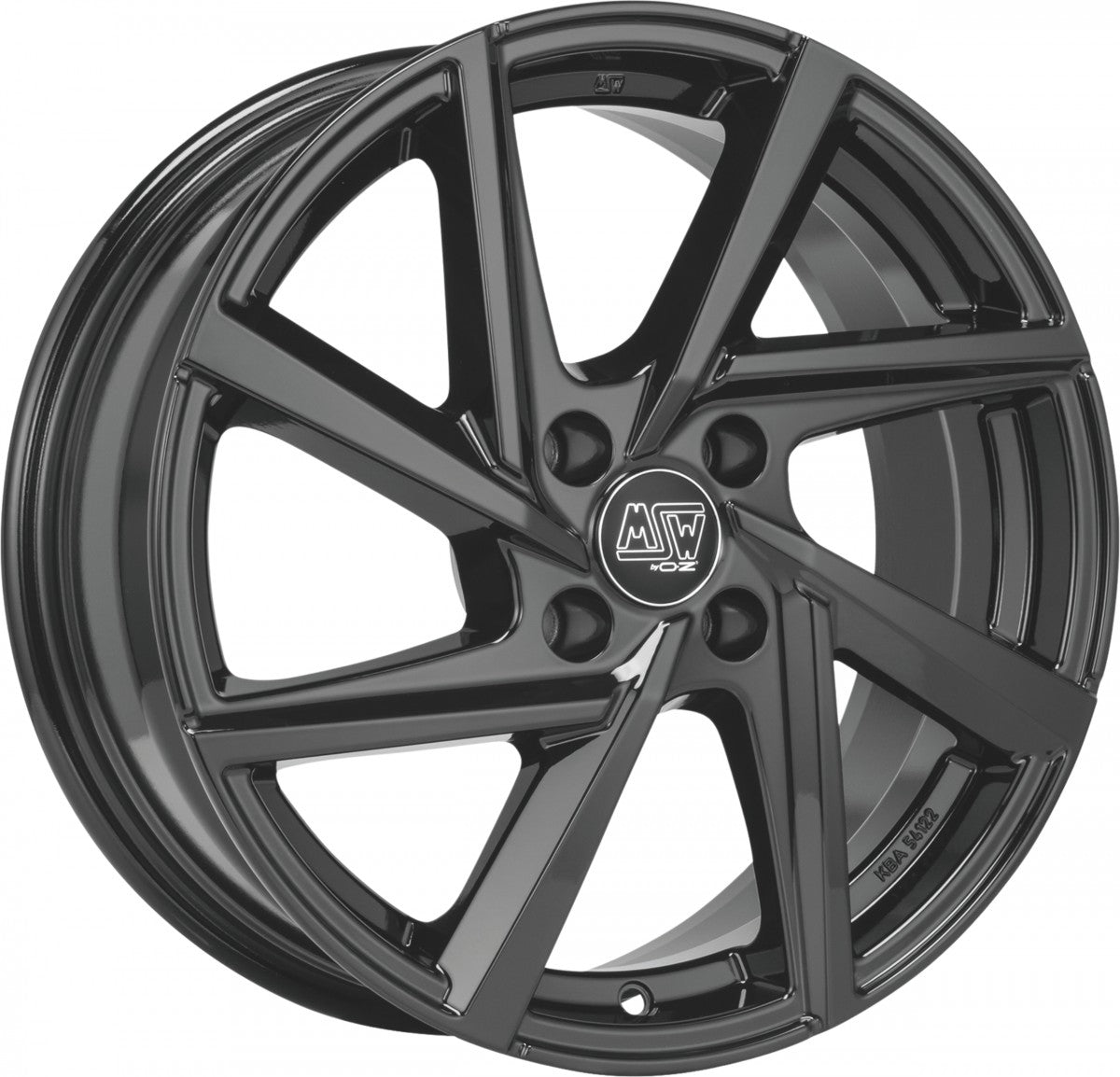 MSW 80/4 gloss black Alufelge 6.5x16 Zoll ET47.5 LK 4x108 ML63.4
