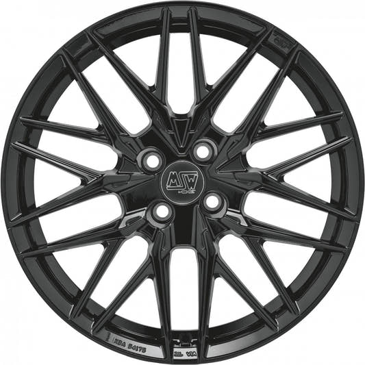 MSW 50/4 gloss black Alufelge 7.5x18 Zoll ET37 LK 4x108 ML65.06 – Bild 2