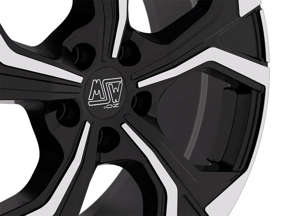 MSW 43 gloss black full polished Alufelge 8x19 Zoll ET40 LK 5x108 ML73.1 – Bild 5