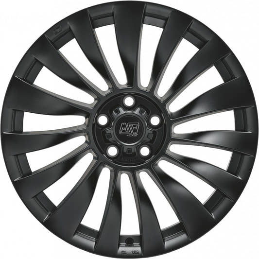 MSW 37 T matt black Alufelge 9.5x20 Zoll ET45 LK 5x114.3 ML64.12 – Bild 2