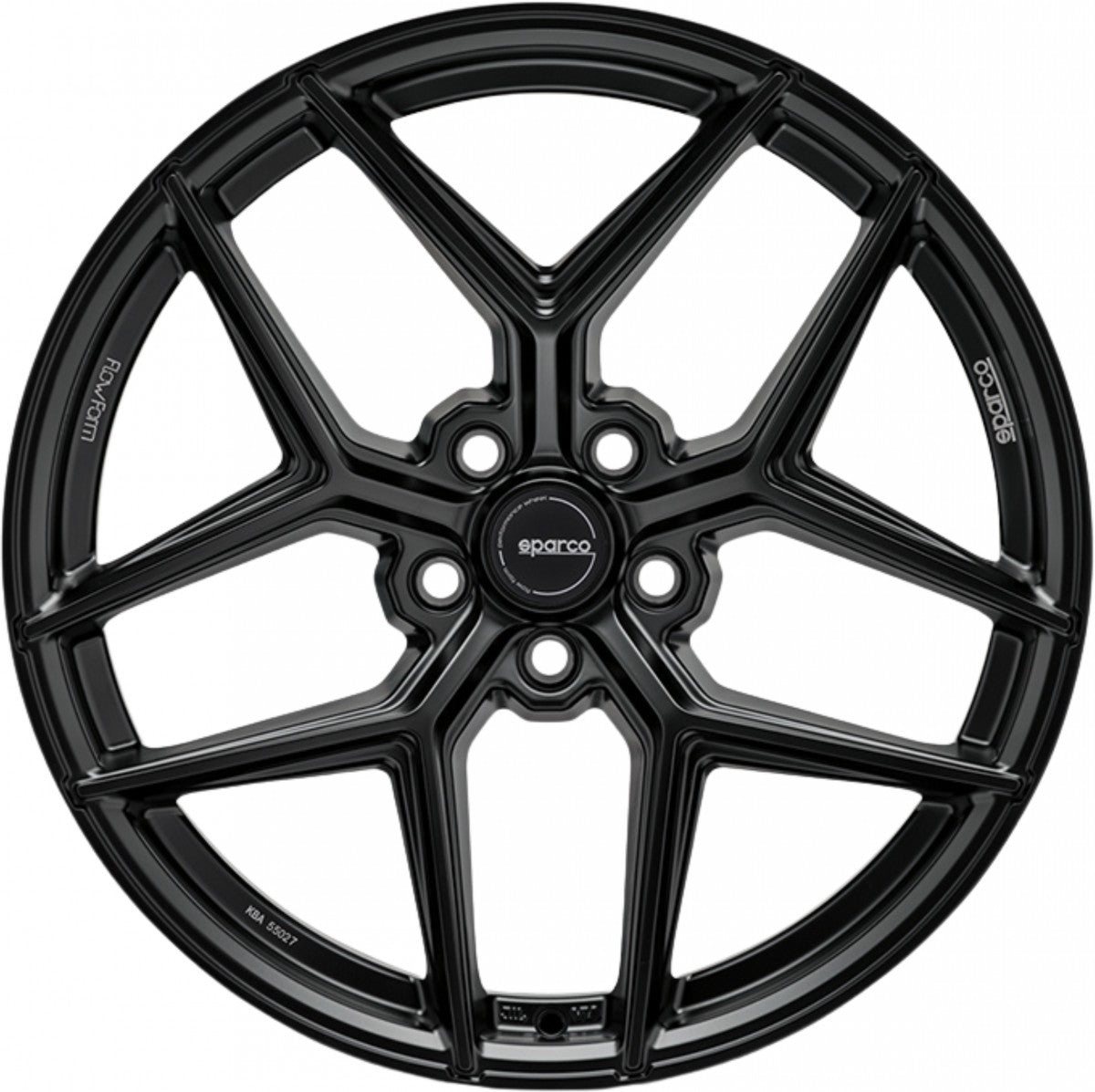 Sparco FF3 matt black Alufelge 8x18 Zoll ET45 LK 5x114.3 ML73.1 – Bild 2