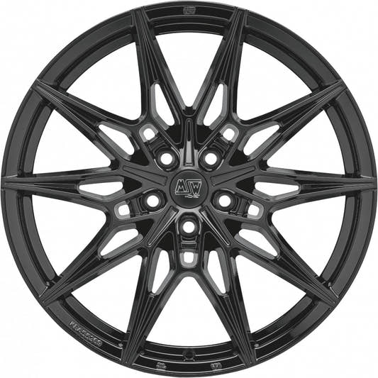 MSW 75 gloss black Alufelge 8x20 Zoll ET50 LK 5x112 ML73.1 – Bild 2