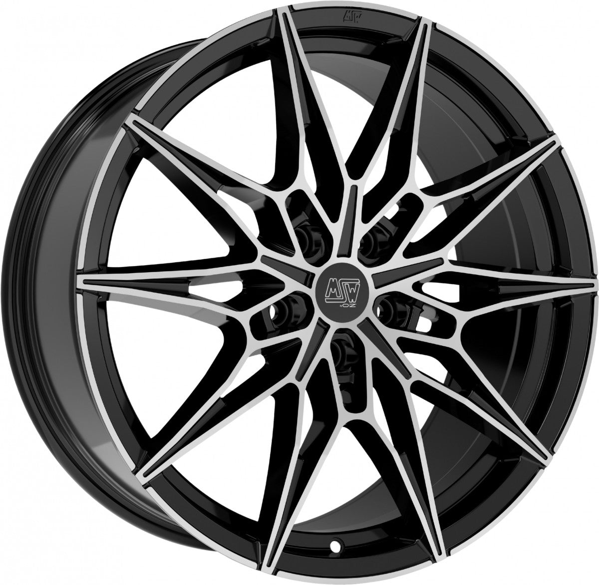 MSW 75 gloss black full polished Alufelge 9x20 Zoll ET39 LK 5x120 ML72.56