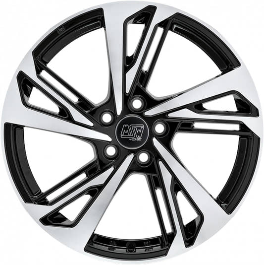 MSW 60 gloss black full polished Alufelge 7x17 Zoll ET40 LK 5x110 ML65.06 – Bild 2