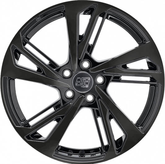 MSW 60 gloss black Alufelge 7x17 Zoll ET40 LK 5x110 ML65.06 – Bild 2