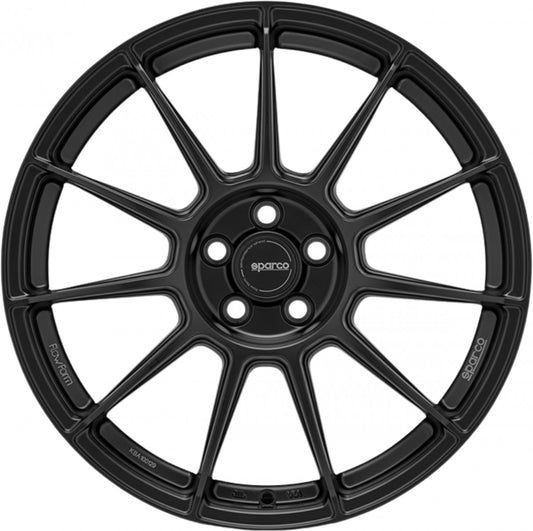 Sparco FF4 matt black Alufelge 11x18 Zoll ET20 LK 5x112 ML66.56 – Bild 2