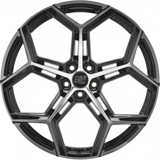 MSW 53 gloss black full polished Alufelge 9x20 Zoll ET26 LK 5x112 ML73.1 – Bild 2