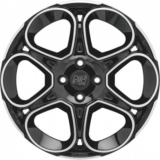 MSW 83 gloss black full polished Alufelge 7x17 Zoll ET25 LK 5x110 ML65.06 – Bild 2