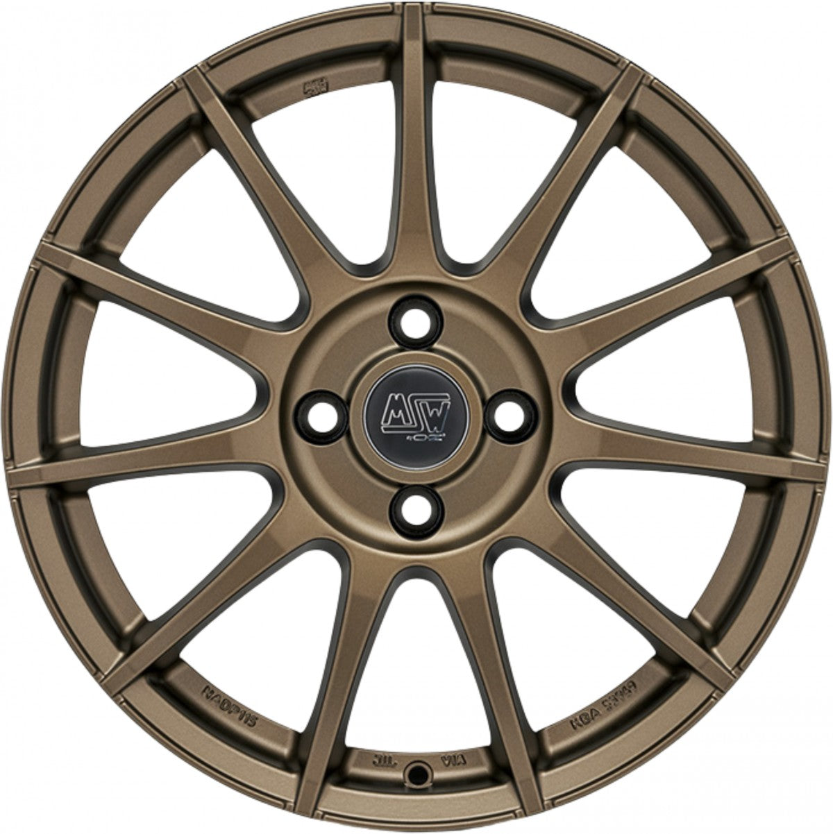 MSW 85 matt bronze Alufelge 7x17 Zoll ET35 LK 4x98 ML58.06 – Bild 2