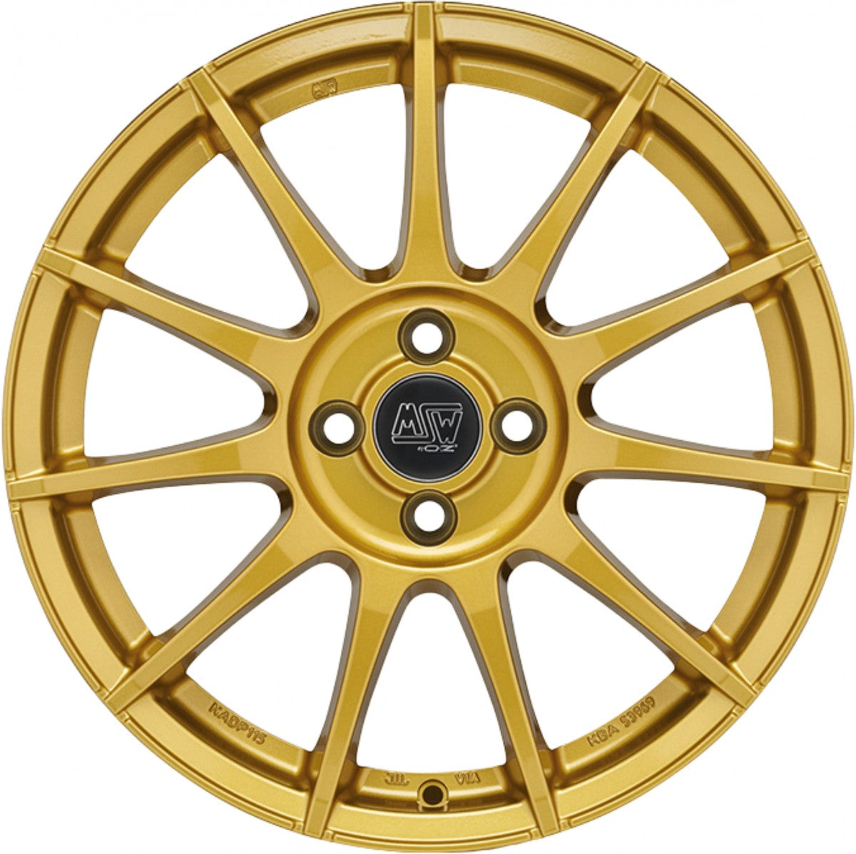 MSW 85 gold Alufelge 7x17 Zoll ET35 LK 4x98 ML58.06 – Bild 2