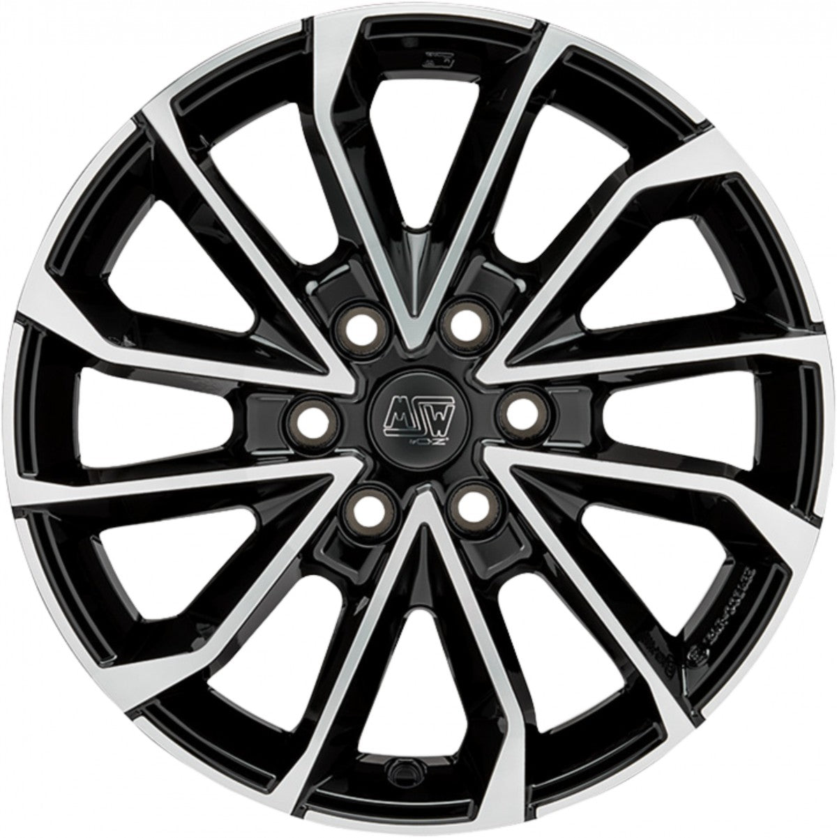 MSW 42 Van gloss black full polished Alufelge 7.5x19 Zoll ET52.5 LK 6x120 ML74.56 – Bild 2
