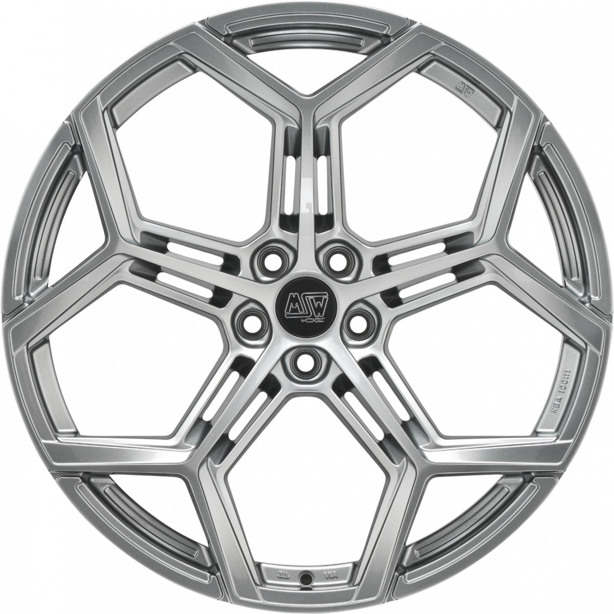 MSW 53 hyper silver Alufelge 10.5x21 Zoll ET19 LK 5x112 ML66.56 – Bild 2