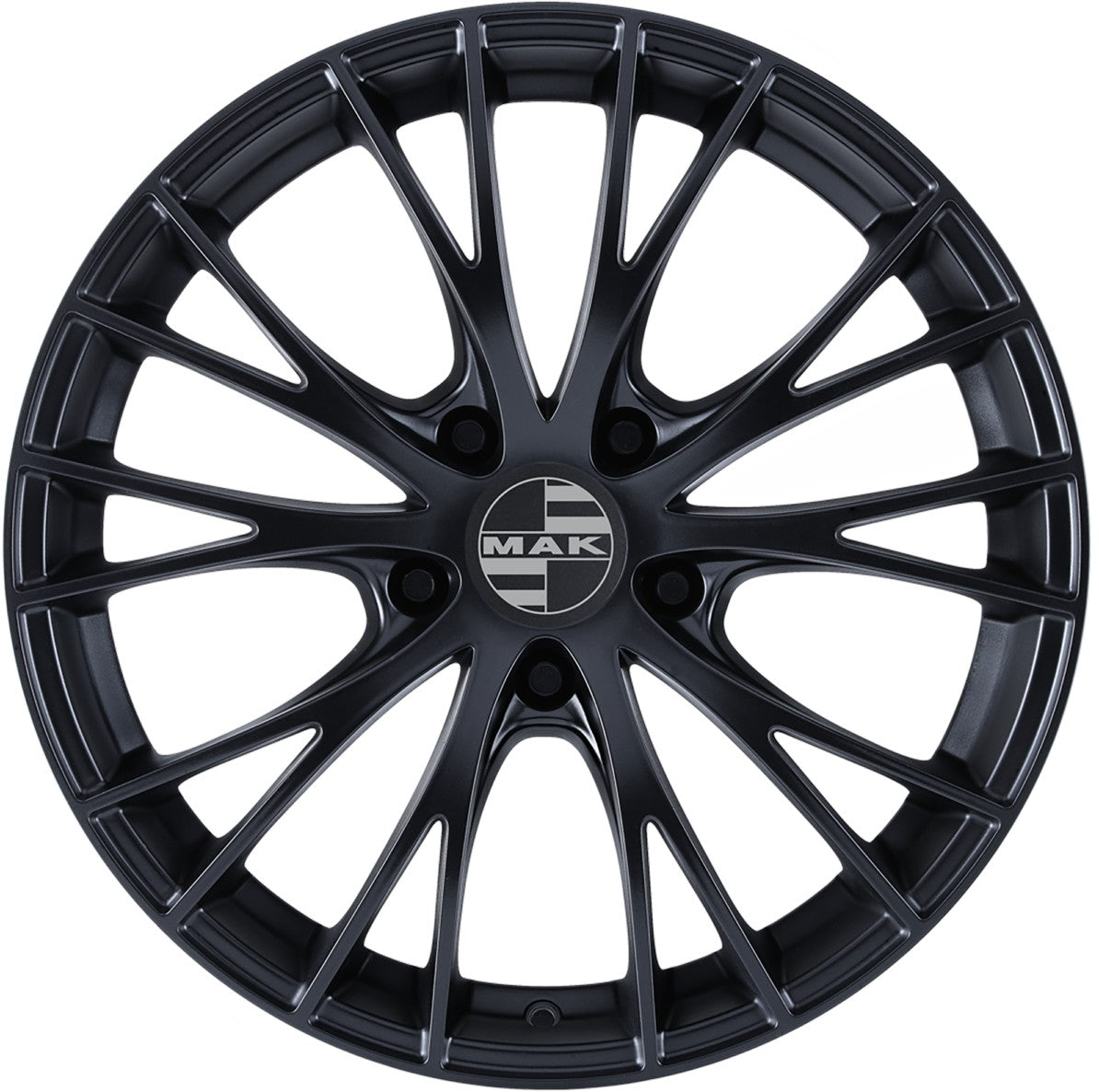 Mak Rennen matt black Alufelge 9x18 Zoll ET50 LK 5x130 ML71.6 – Bild 2