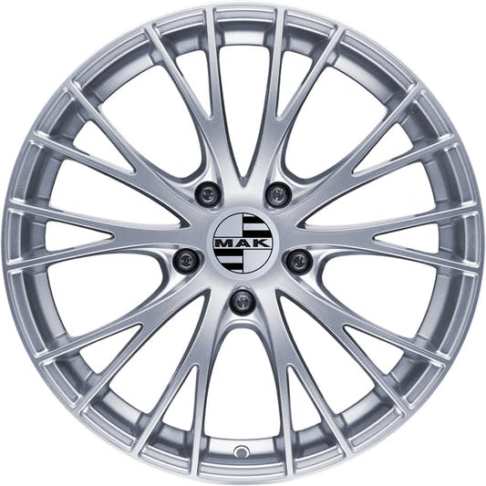 Mak Rennen silver Alufelge 9x18 Zoll ET21 LK 5x112 ML66.45 – Bild 2