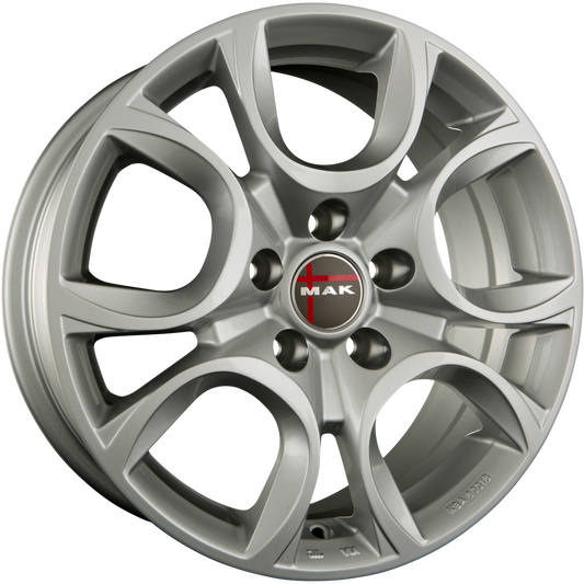 Mak Torino Silver Alufelge 6.5x16 Zoll ET39 LK 5x98 ML58.1 – Bild 2