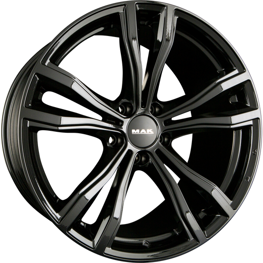 Mak X-Mode gloss black Alufelge 10x20 Zoll ET40 LK 5x120 ML74.1 – Bild 2
